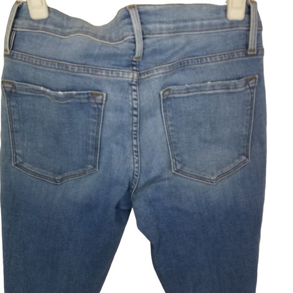 Frame Womens 27 Blue Light Wash Denim Le Skinny de - Picture 10 of 10